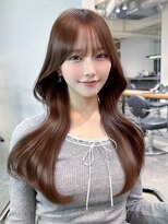 アイティーバイアルバム 下北沢店(IT by ALBUM)&nbsp;ロング顔周りレイヤー前髪カット韓国ヘア_F20883