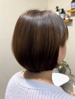 カルナ(Caluna)の写真/【全部屋個室/夙川駅徒歩2分】ダメージレスの薬剤を使用しているので、ダメージを気にせず染められる。