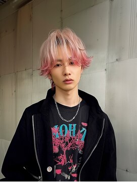 ネハス 名古屋栄店(nehus.) MEN’S HAIR/サーフカール/刈り上げセンターパート/ブリーチ