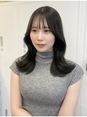 秋冬オリーブカラー×ミディアムレイヤーカット◯伊藤