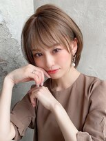 アフロート エル 錦糸町(AFLOAT L)&nbsp;【30代40代】丸みショート/小顔/暗髪/オリーブグレー