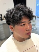 ノイセル(Noisyle)&nbsp;MEN’S HAIR/サーフカール/刈り上げセンターパート/北堀江☆