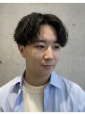 メンズ【好感度UP】大人スパイラルセンターパート♯31