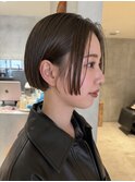 ブリーチなしカラー◎夏カラーの透明感オリーブベージュ
