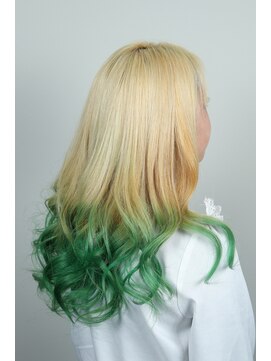 クリップ ジョイント ゴッド(CLIP JOINT GOD) ブロンドグリーングラデーションカラー