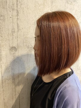 アールプライベートヘアサロン(R Private Hair Salon) 切りっぱなし前下がりボブ