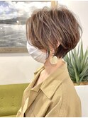 垢抜けたい私の柔らかショートボブ☆前髪カットでイメチェン