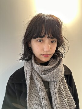 ガタカ(GATTACA) medium perm khaki brown.