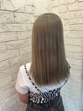 アジールヘア 所沢プロペ通り店(agir hair) ミルクティーシアーベージュカラーケアブリーチ所沢