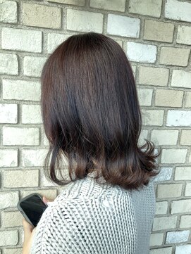 ヘアー クラージュ(hair courage) 福山市courageツヤツヤレッドブラウン