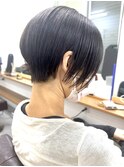 バレイヤージュ髪質改善おさまる透明感白髪染めグレージュ中野