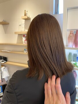 ヘアーアンドメイク ブロッサム 志木南口店(HAIR&MAKE Blossom) ブリーチ無しダブルカラーブラウンベージュ志木新座髪質改善