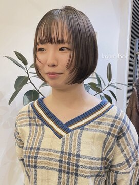 ヘアーアイスカルテット(HAIR ICI QUARTET) 大人可愛い大人美人小顔カットふんわりカールショコラアッシュ