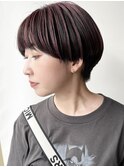 【morio原宿】マッシュショートアンブレラカラーピンク