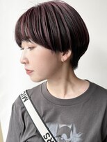 モリオフロムロンドン 原宿本店(morio from London) 【morio原宿】マッシュショートアンブレラカラーピンク