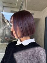 ヲタク(wotaku.)&nbsp;ラベンダーカラーラベンダーグレージュブリーチカラーミニボブ