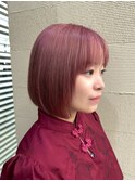 ピンク×ボブ