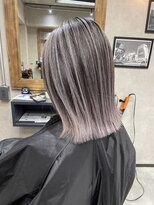 サニー 渋谷(SUNNY) バレイヤージュ、ハイライト、レイヤーロング、グレーベージュ