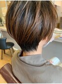 30代/40代/50代/マッシュ/ショートカット/ハイライト/八軒