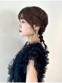 結婚式ヘアセット♪大人ツイン