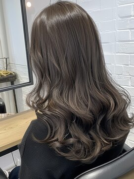 クラン(Chlan) 韓国風ウェーブグレージュカラー