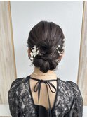 【ヘアセットサロンfrstLABO】大人可愛いアップスタイル