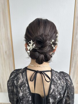 ファースト 清水店(first) 【ヘアセットサロンfrstLABO】大人可愛いアップスタイル