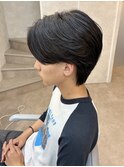 MEN’S HAIR/ブルーブラック/フェザーパーマ/津田沼