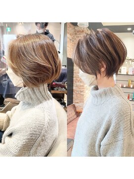 バンプ ギンザ(BUMP GINZA) 30代40代50代白髪ぼかし銀座ショート 松