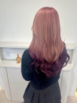 ノルン バイ シェリッシュ(Norn by sheriche) くすみピンク×ボルドーグラデーション