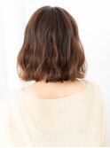 ニュアンスパーマ暖色系カラーミニボブe古河10代20代30代