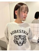 チーカ(chica) ミニボブ×インナーカラー イヤリングカラー