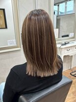 ヘアプレイスソル (HAIR PLACE SoL)&nbsp;ハイライトカラー/くびれロング/ハニーベージュ