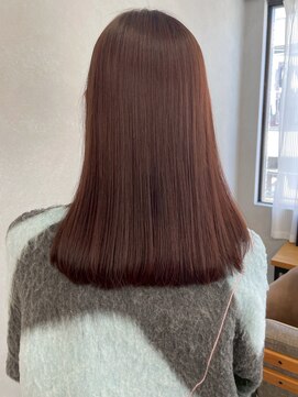ミュラ(mulah) 春オススメ透明感カラーピンクブラウン*艶髪ストレートヘア