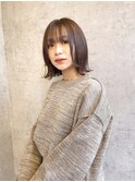ぱつっと切りっぱなしBob【高崎】