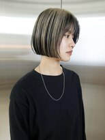 イェン(Yen.) 切りっぱなしボブアンブレラカラーデザインカラー