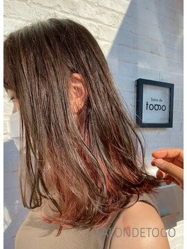 サロン ド トーゴ(Salon de togo) フェミニティピンク・インナーカラーボブ★