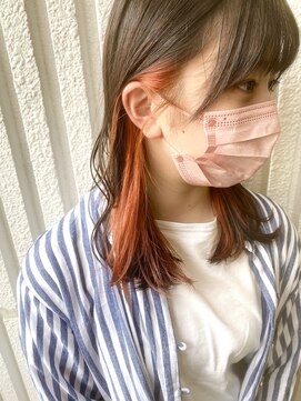 ネオリーブカップ 町田店(Neolive capu) イヤリングカラー＊ オレンジ【こなれミディ ココアベージュ】