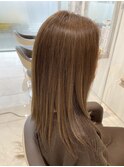 【髪質改善ストレート】イルミナカラーで艶感アップ