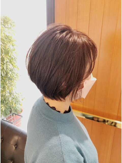 40代50代60代ショートヘアスタイル【大人キレイひし形ショート】