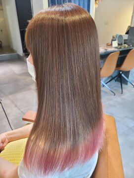 アンド(&.) グラデーションカラー♪インナーカラー♪イヤリングカラー♪