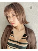 くびれショート/ホワイトアッシュ/小顔/ボブルフ