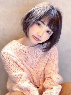 アグ ヘアー ミヤン 香椎千早2号店(Agu hair miyan) 《Agu hair》大人かわいい透け感カラー×ショート