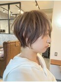 ショートボブ×ハイライト