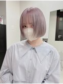 876栗色ダスティーピンク艶髪ロイヤルパープルタンバルモリボブ