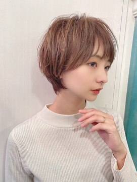リール 銀座(R'EEL) ショートボブ×チェリーブラウン