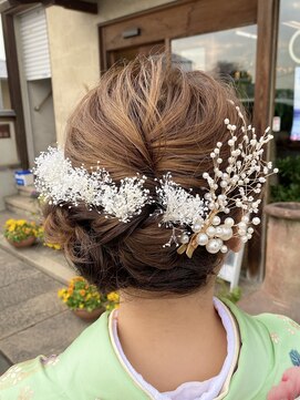 ギャロップヘアー 成人式ゆるふわ編み込みヘア(※ヘアセット&メイクのみ)