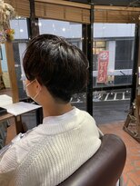 ロッソバイアルター 鎌取(ROSSO by aL-ter)&nbsp;【コンマヘア/束感ショート/チェリーブラウン】千葉香奈