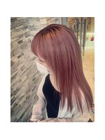 クリスタルハートヘアー(CRYSTAL HEART HAIR) ミルクティーピンク　ホワイトピンク