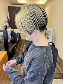 スケッチ(sketcH) 【刈り上げショート×デザインカラー】ブリーチ1～2回